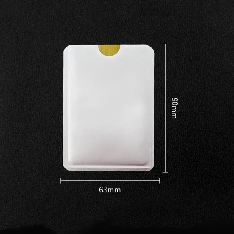 10 Stück Anti-Scan-RFID-Blockierhülle für Kreditkarten, sichern Sie Ihre Identität, Geldautomat, Debit, kontaktloser IC-ID-Kartenschutz, Blocker
