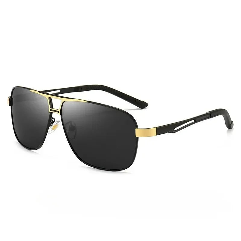 1PC Top Aluminium Magnesium Platz Polarisierte Photochrome Sonnenbrille Männer Sonnenbrille Sicherheit Fahren Oculos De Sol Masculino
