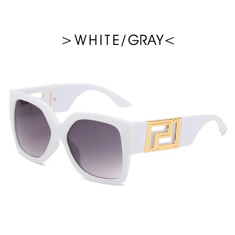 Sonnenbrille Männer Frauen Vintage Oversize Trendy Quadrat Gradient Shades Sonnenbrille 2023 Luxus Marke Design Mode UV400 Brillen