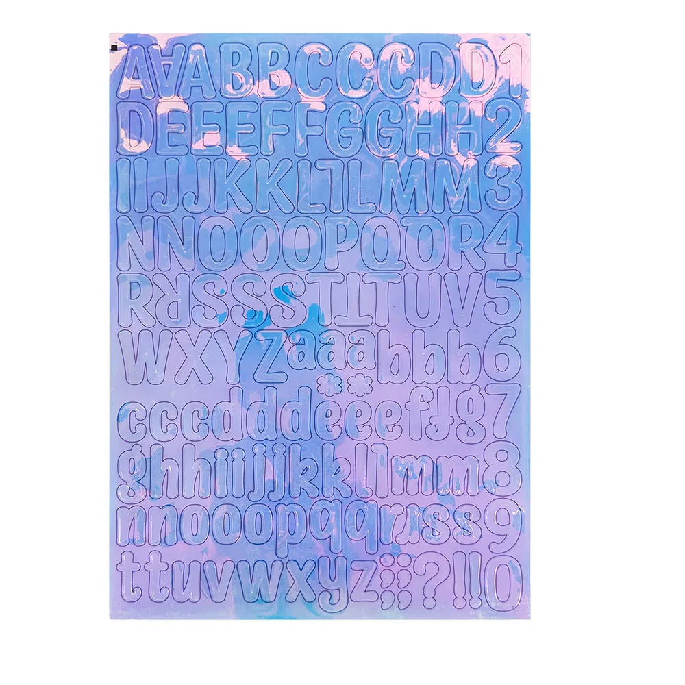 126Pcs Farbe Englisch Alphabet Anzahl Aufkleber Selbst-klebe Wasserdichte Aufkleber DIY Handbuch Album Dekoration Aufkleber Schreibwaren