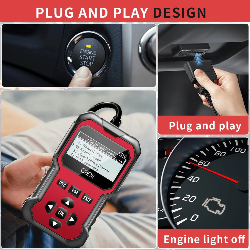 Auto-Obd2-Scanner, Diagnosetool, Codeleser, Motorfehlcodeleser, Scanner, kann alle Obd Ii-Protokollenautos seit 1996 unterstützen
