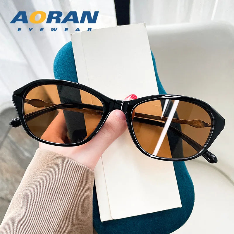 Sonnenbrille für Damen, Modetrend, hochwertige Rahmenbrille, Sonnenbrille mit kleinem Rahmen