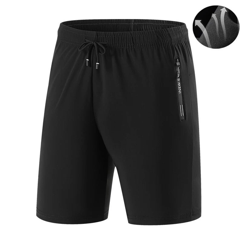 Sommer Herren Shorts Coole Sportbekleidung Laufshorts Lässige Hosen Fitnessstudio Training Jogging Kurze Hosen Herren Schwarz Grau