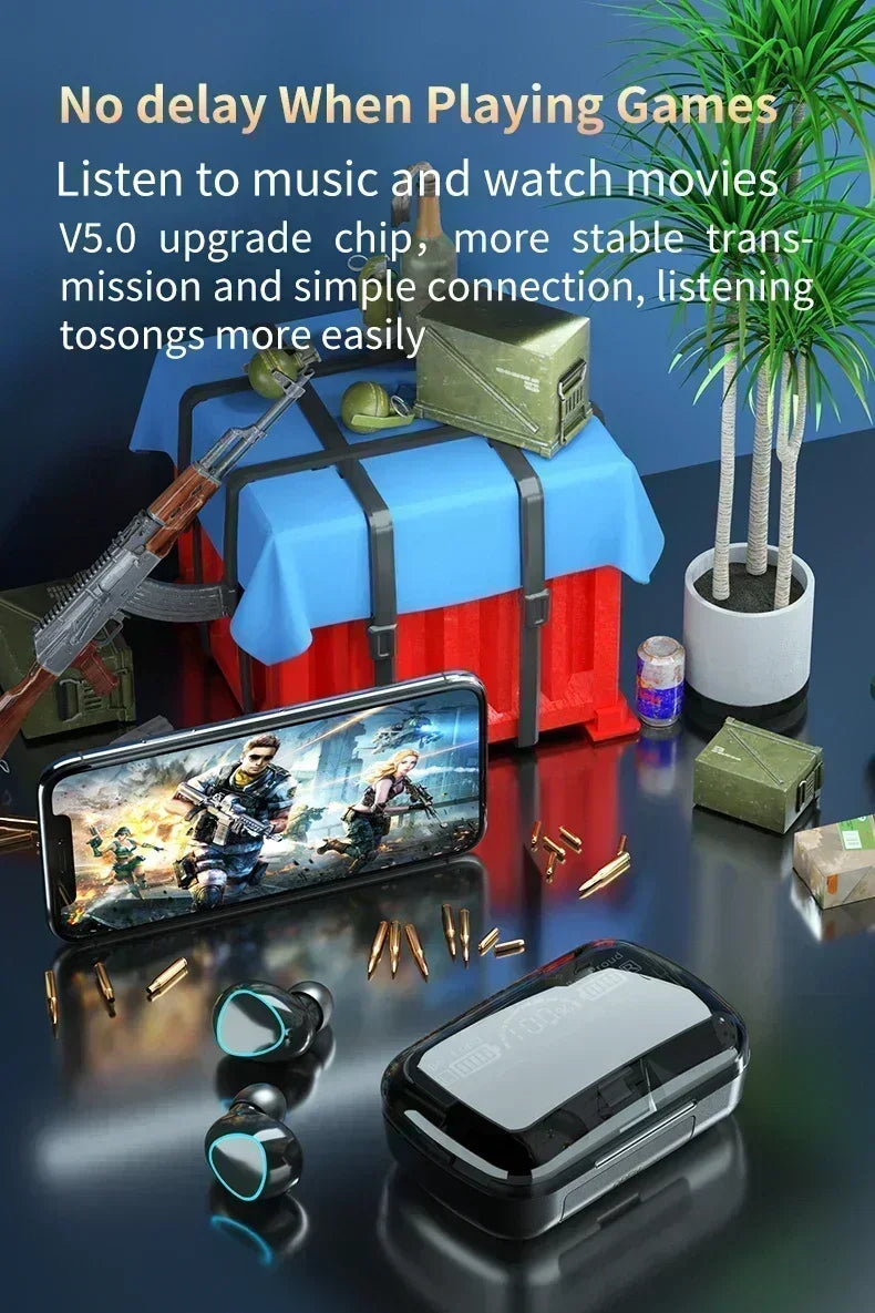M10 drahtlose kopfhörer bluetooth kopfhörer wasserdichte ohrhörer sport ohrhörer für huawei iphone oppo xiaomi tws musik headset