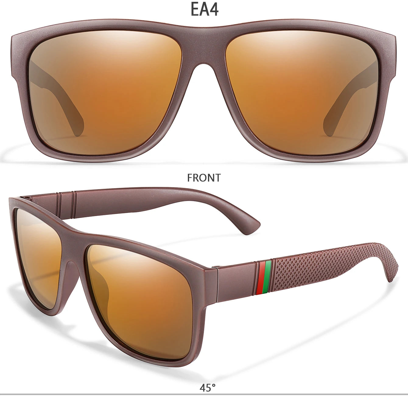 Klassische Männer Platz Polarisierte Angeln Sonnenbrille Im Freien Fahren Radfahren Laufen Brille Vintage Großen Rahmen UV400