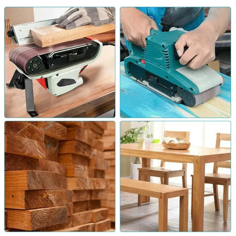 10 Stück 75 x 533 mm Schleifbänder grob bis fein Schleifband Schleifzubehör für Sander Power Rotary Tools