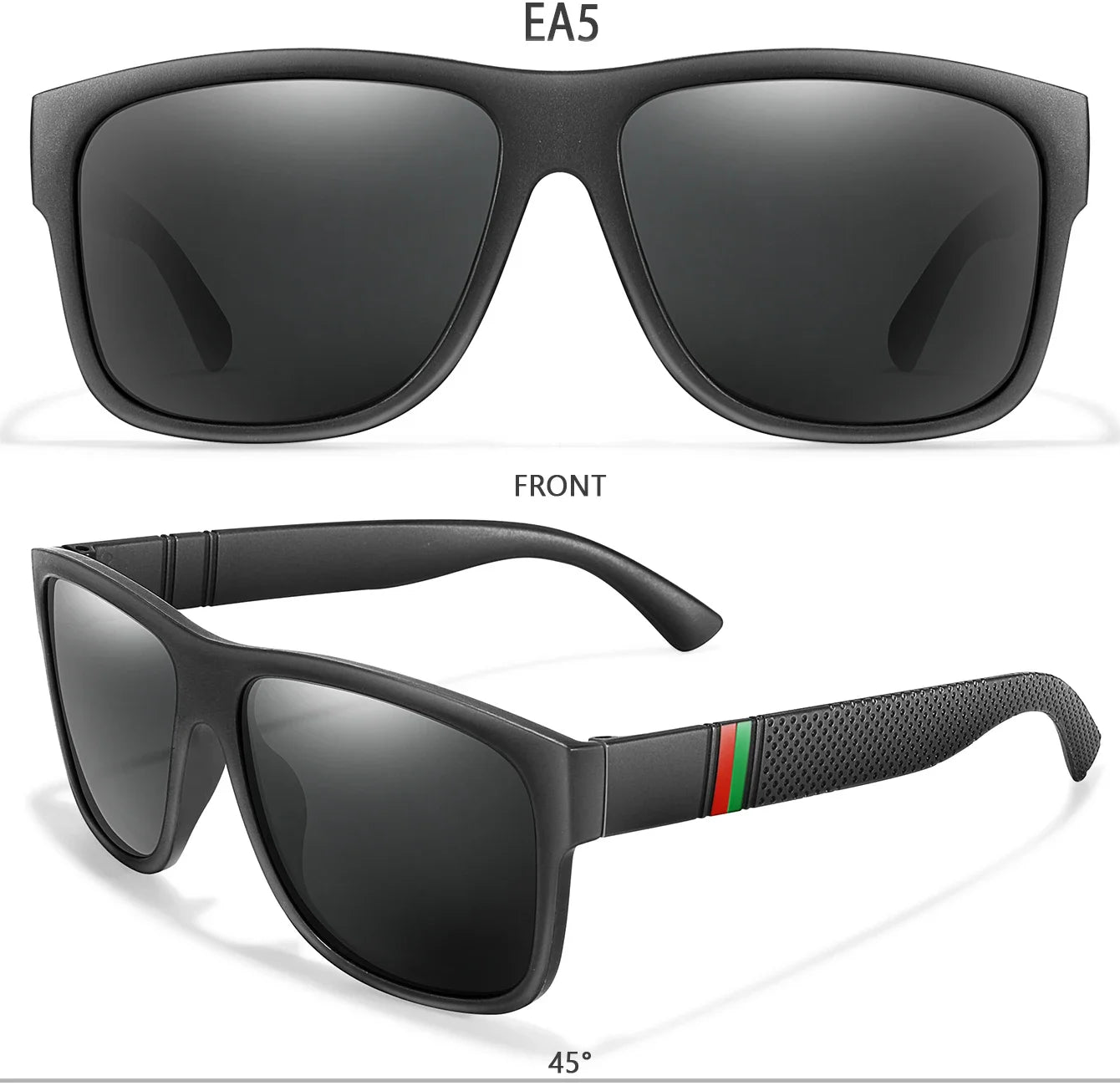 Klassische Männer Platz Polarisierte Angeln Sonnenbrille Im Freien Fahren Radfahren Laufen Brille Vintage Großen Rahmen UV400