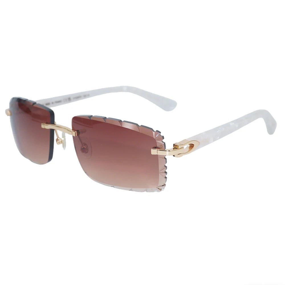 Sonnenbrille mit schlanken Metallrahmen: UV400-Schutz, trendiges Design für den täglichen und draußenbereich, schlanke Metall-Sonnenbrille