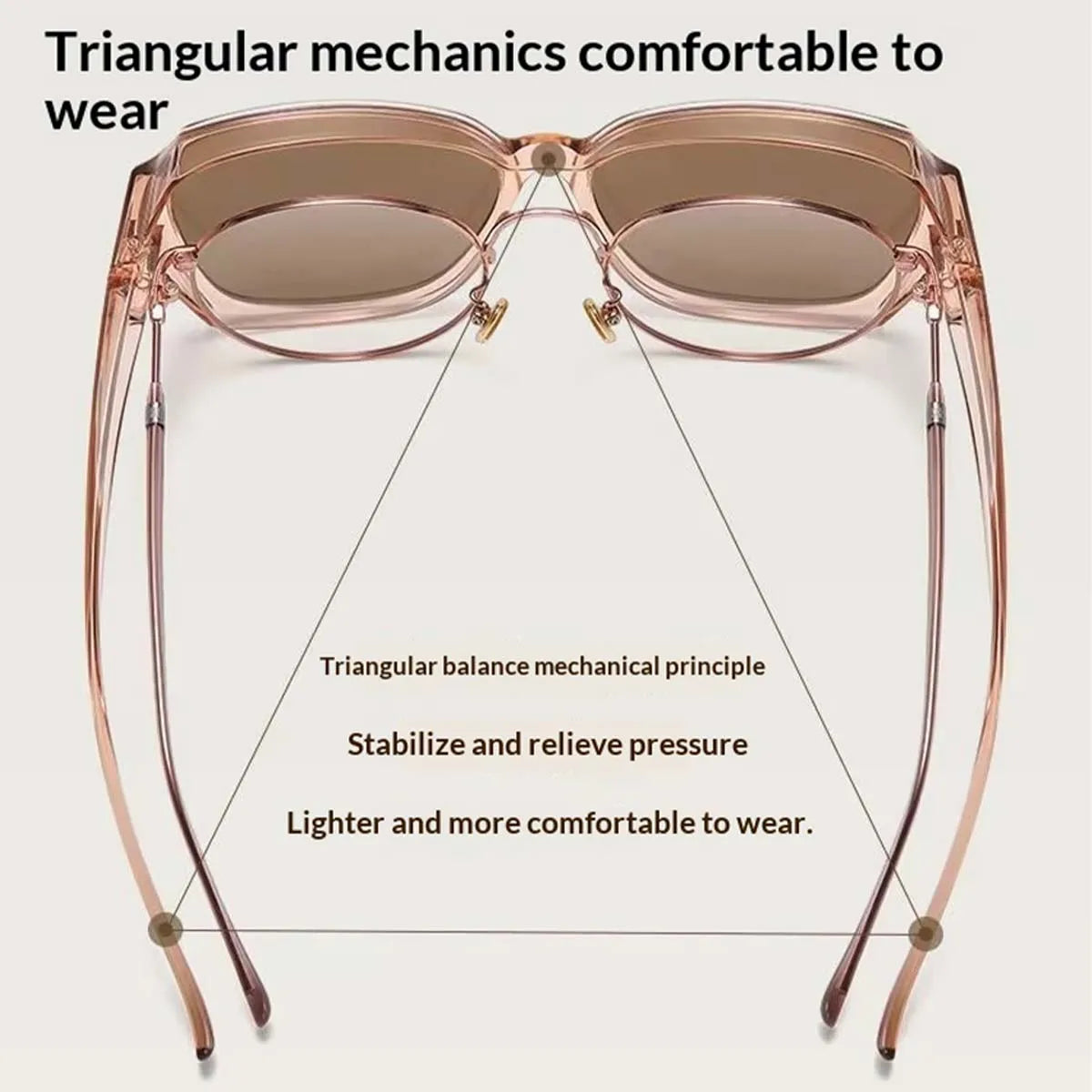 1 Stück Sonnenbrille zum Überziehen von Brillen, polarisiert, für Männer und Frauen, Wrap-Around-Brille, UV400-Schutz für Autofahren und Outdoor-Aktivitäten T01