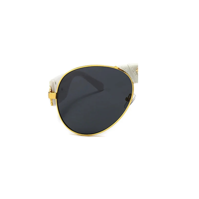 Steampunk Übergroße Männer Klassische Schwarze Sonnenbrille für Frauen Luxus Marke Goggle Sonnenbrille Mann Shades Brillen Oculos UV400 Femin