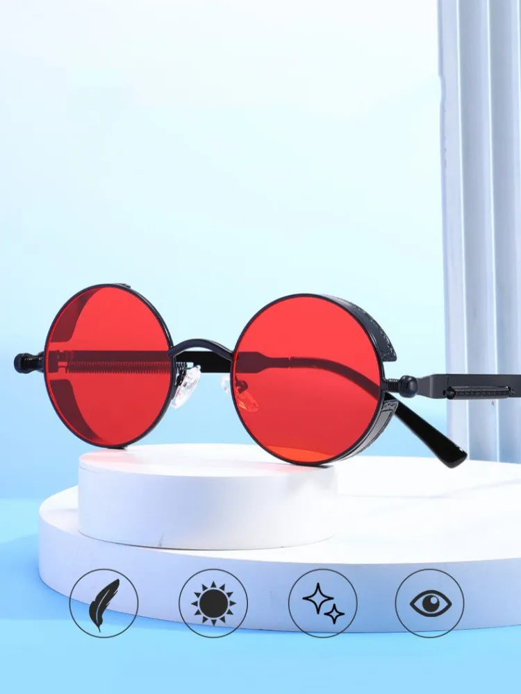 Steampunk Brille neue Mode runde Sonnenbrille Europa und die Vereinigten Staaten Retro Brille Trend Männer und Frauen Modelle Sonnenbrillen