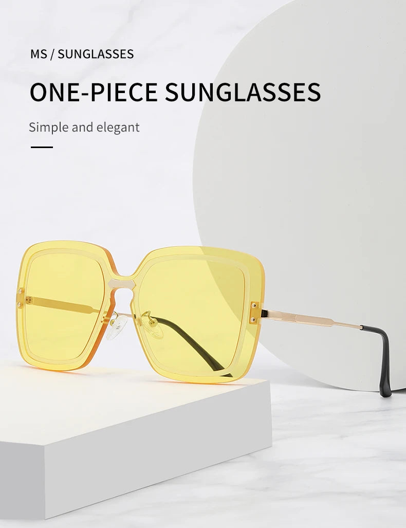 Fashion Street Shot Sonnenbrille im neuen Stil, Outdoor-Sonnenschutz, großer Rahmen, Unisex-Brille für einen trendigen Look