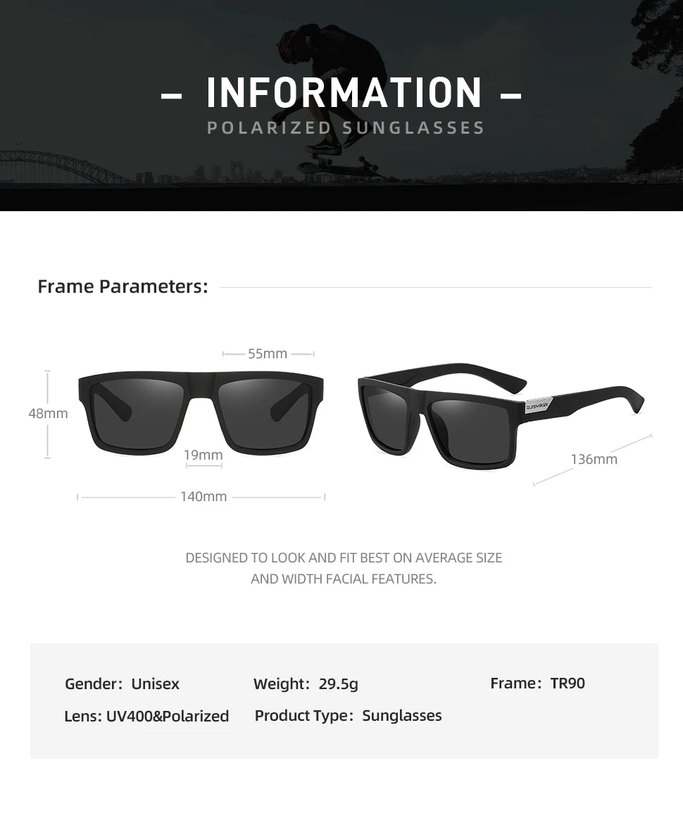 Klassische polarisierte Sonnenbrille für Herren und Damen, UV400-Sonnenbrille, Angelbrille, Outdoor-Sportbrille