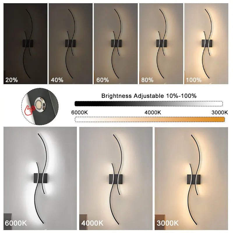 Wiederaufladbare, batteriebetriebene LED-Wandleuchte mit Fernbedienung, kabelloser USB-Touch-Schalter, dimmbare LED-Wandleuchten, Wandlampen
