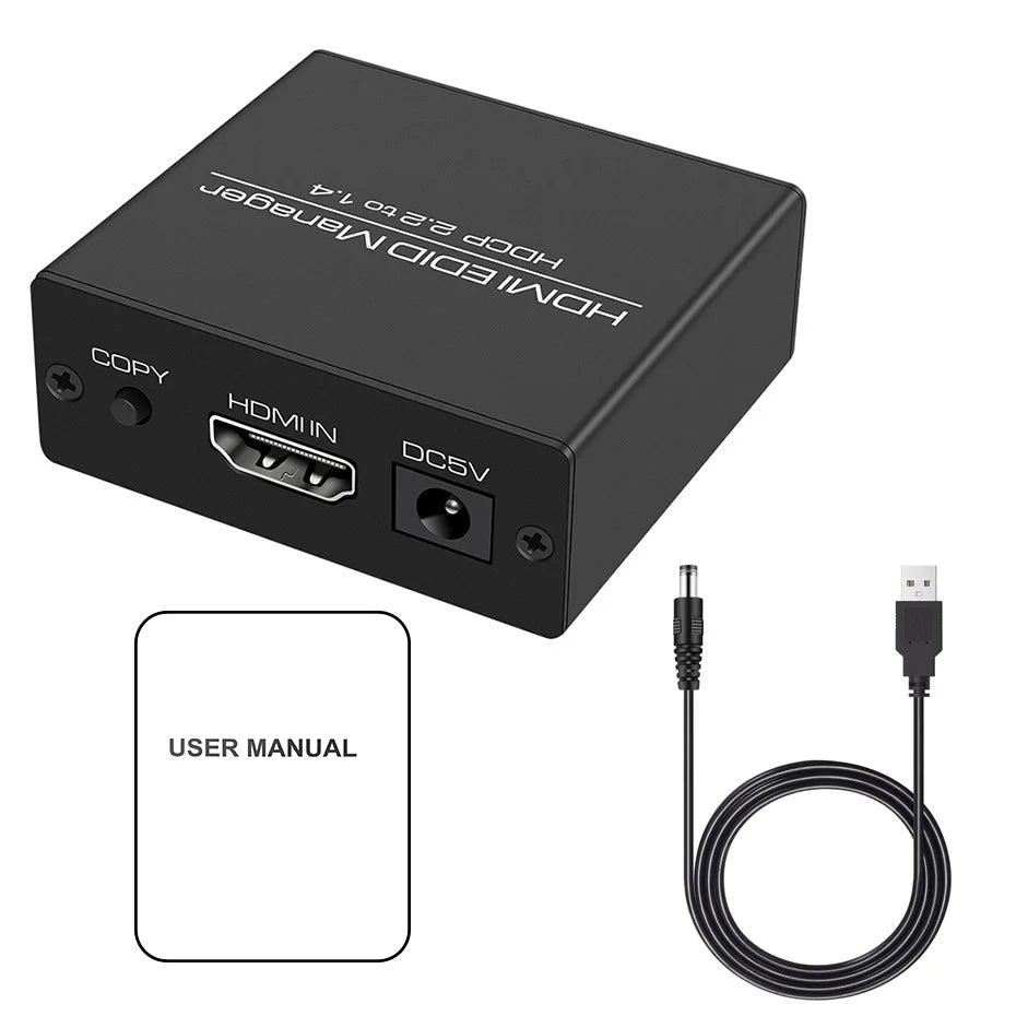 HDMI EDID Manager 4K 60Hz HDMI EDID Feeder EDID Emulator Emulation HDMI EDID Probleme Arzt HDMI 2.0 EDID Adapter Konverter