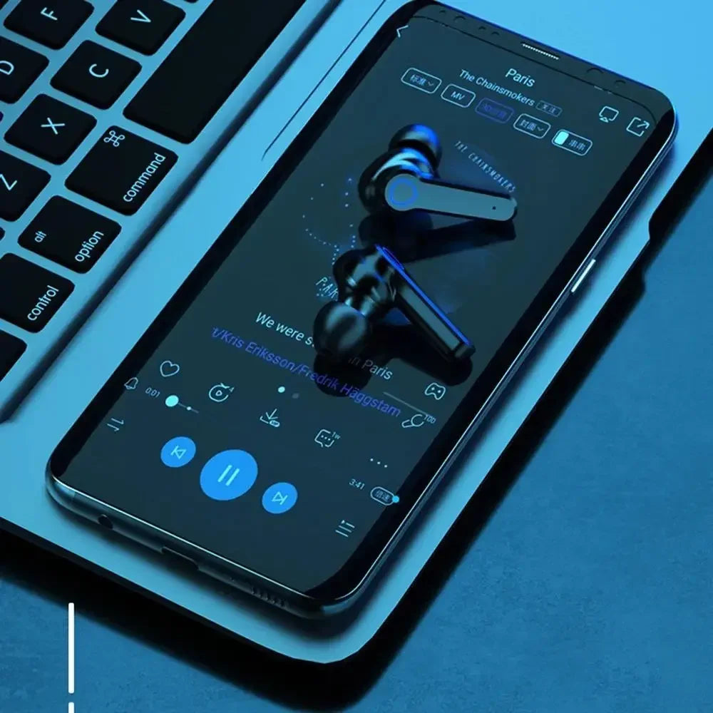 Original M19 Bluetooth Headset Drahtlose In-Ear Sport Intelligente Touch Led Display Spiegel Lager Lade Schatz Kopfhörer