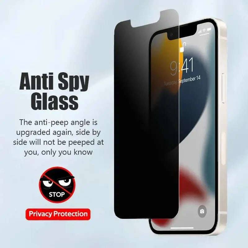 3er-Set Anti-Spionage-Glas für iPhone 17 16 15 14 13 12 11 Pro Max Sichtschutz-Displayschutzfolie für iPhone 13 Mini 14 Plus 14 Pro Glas 15 16e