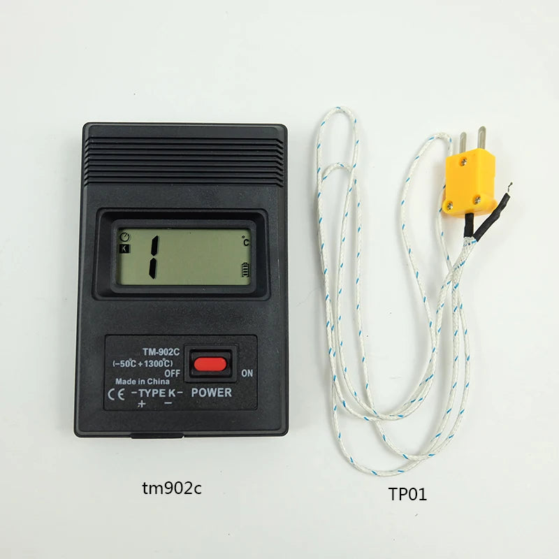 TM902C K-Typ Digital Thermometer Tester Temperaturmesser TP01 Thermoelement Nadelsonde -50 °C bis 1300 °C