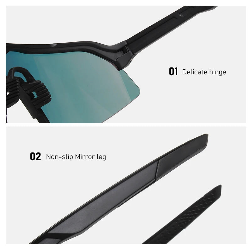 100 Radfahren Sonnenbrillen UV400 TR90 Sport Fahrrad Brille MTB Mountainbike Angeln Wandern Reiten Brillen für Männer Frauen Sport