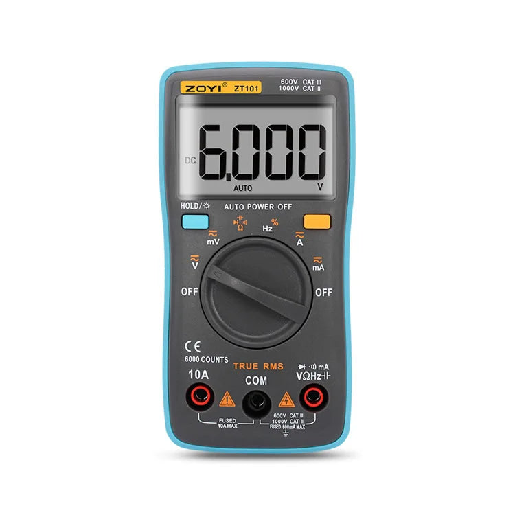 ZOYI Pocket Automatik Range Digitalmultimeter ZT101 Tragbare Taschenuhr, Werkzeugkasten mit Uhr