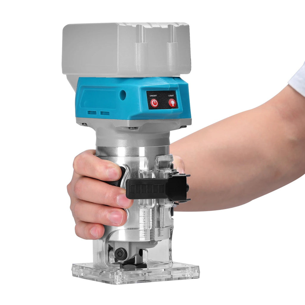 Holzbearbeitung Elektrische Trimmer Bürstenlosen Trimmen Maschine Holz Router Fräsen Gravur Schlitzen Maschine Für Makita 18V Batterie