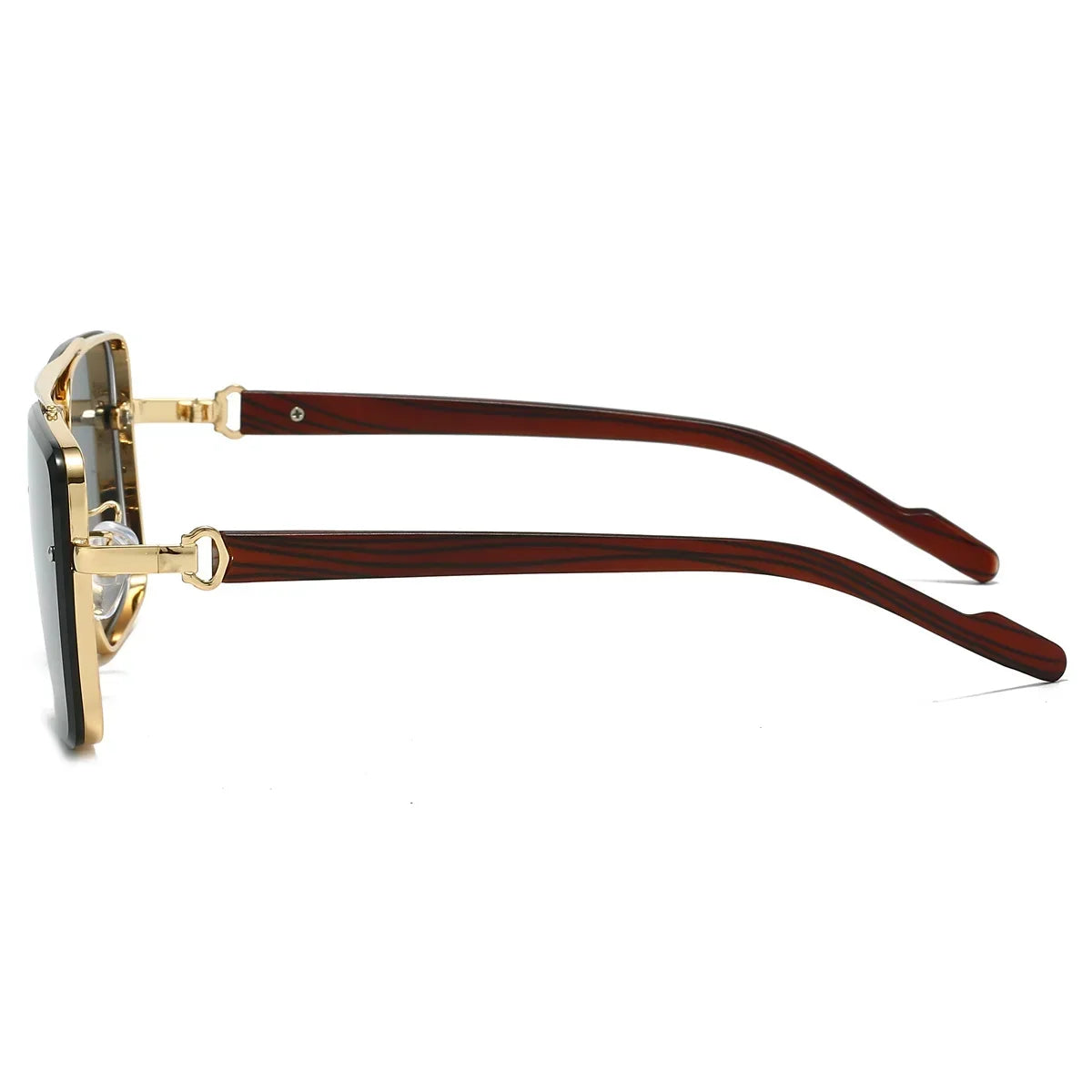 KAMMPT Mode Retro Quadratische Metall Shades frauen Original Marke Design Fahren Sonnenbrille Neue Doppel Brücke Pilot Sonnenbrille