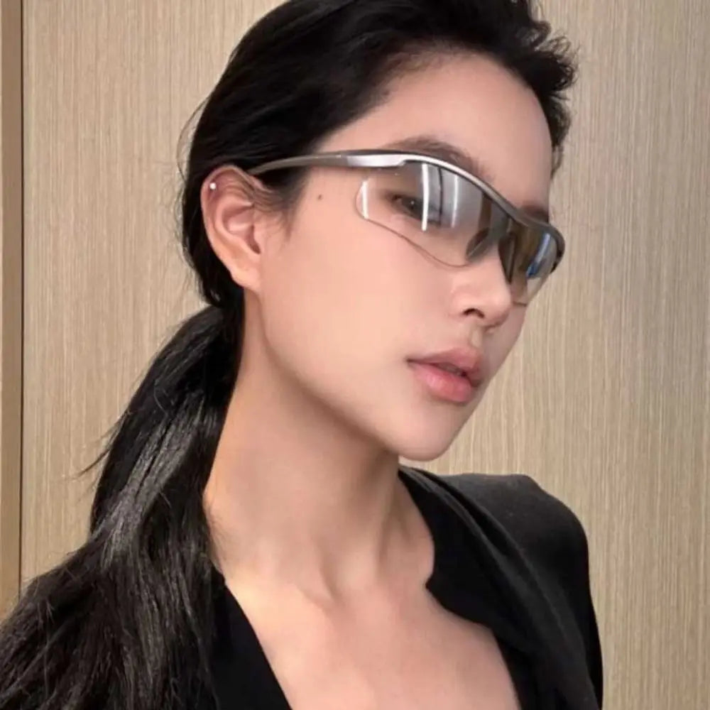 Outdoor-Sport Sonnenbrille Mode Frauen Männer halb randlose Sonnenbrille Fahrrad brille Fahrrad brille