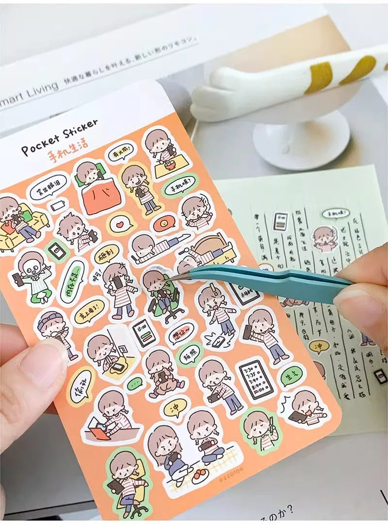 ZZOTON's Daily Wear, Washi Pet Tape, gestanzter Aufkleber, Rollenpapiermaterial