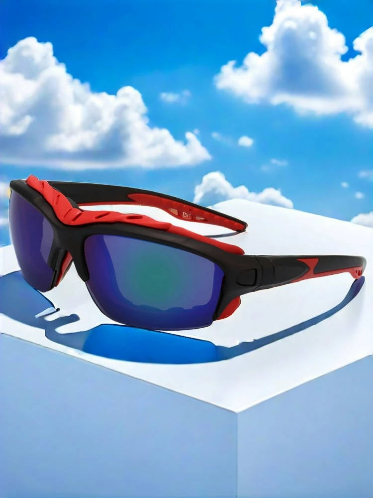 Ein Paar Outdoor-Sonnenbrillen, Outdoor-Sportbrillen für Herren, Fahrrad-Sonnenbrillen, Reitbrillen, Schwammbrillen zum Windschutz