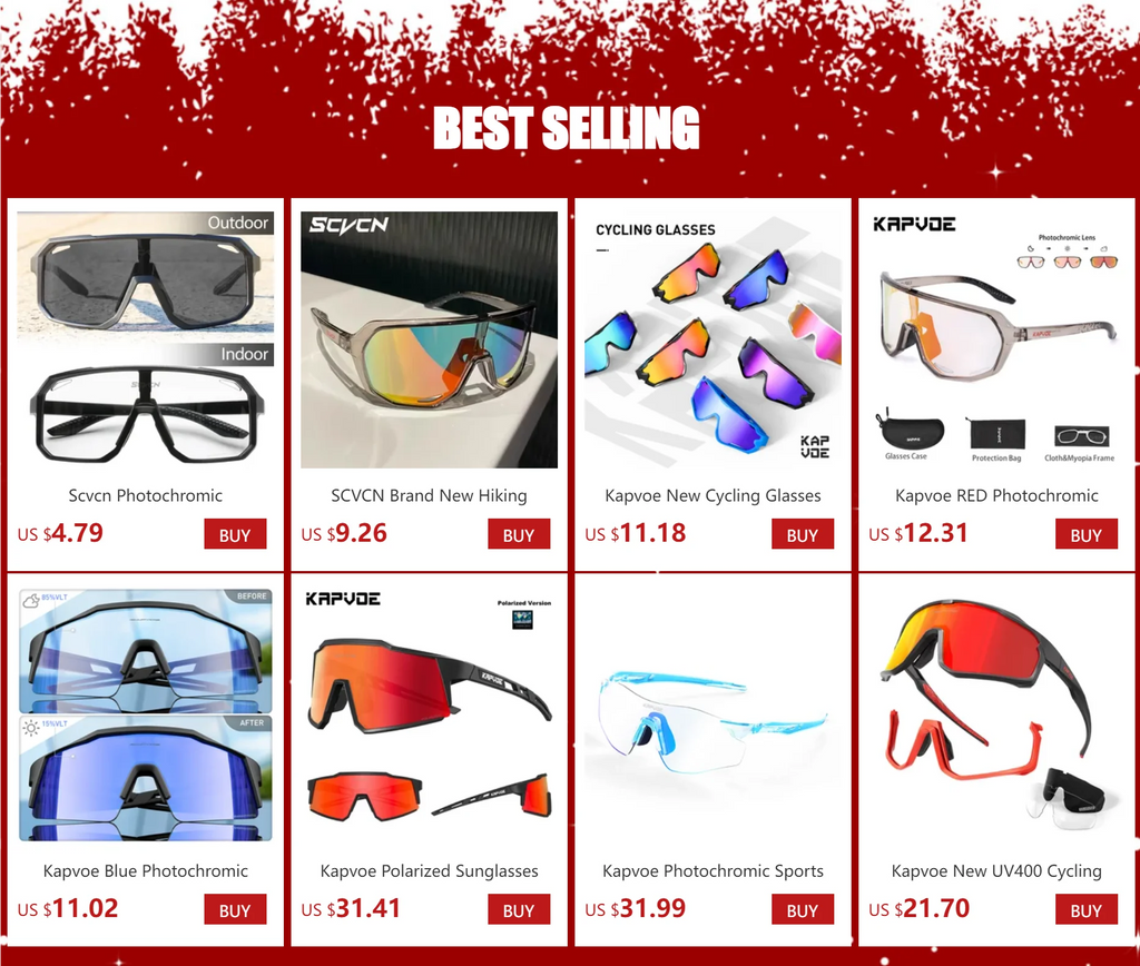 SCVCN Fahrradbrille, Fahrrad, Mountainbike, Wandern, Camping, Golf, UV400, Sonnenbrille, Sportschutzbrille für Männer und Frauen, Baseball