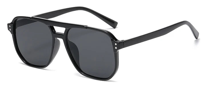 Vintage Übergroße Gelbe Linse Quadratische Sonnenbrille Für Frauen Luxus Marke Getönte Sonnenbrille Weibliche Retro Shades Sommer Punkte