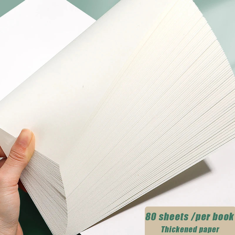 Leeres Skizzenbuch für 20 Karat 80 Blatt Papierkunststudenten, die zu zeichnen lernen, farbige Bleigemälde, Buntstift, Malerei, Kunstbedarf