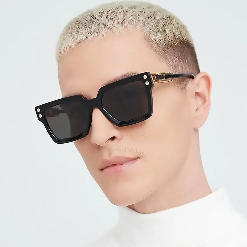 Luxus Vintage 2025 Design Quadratische Sonnenbrille Für Männer Mode Übergroßen Anti-Reflektierende UV400 Driving Shades Frauen Brillen