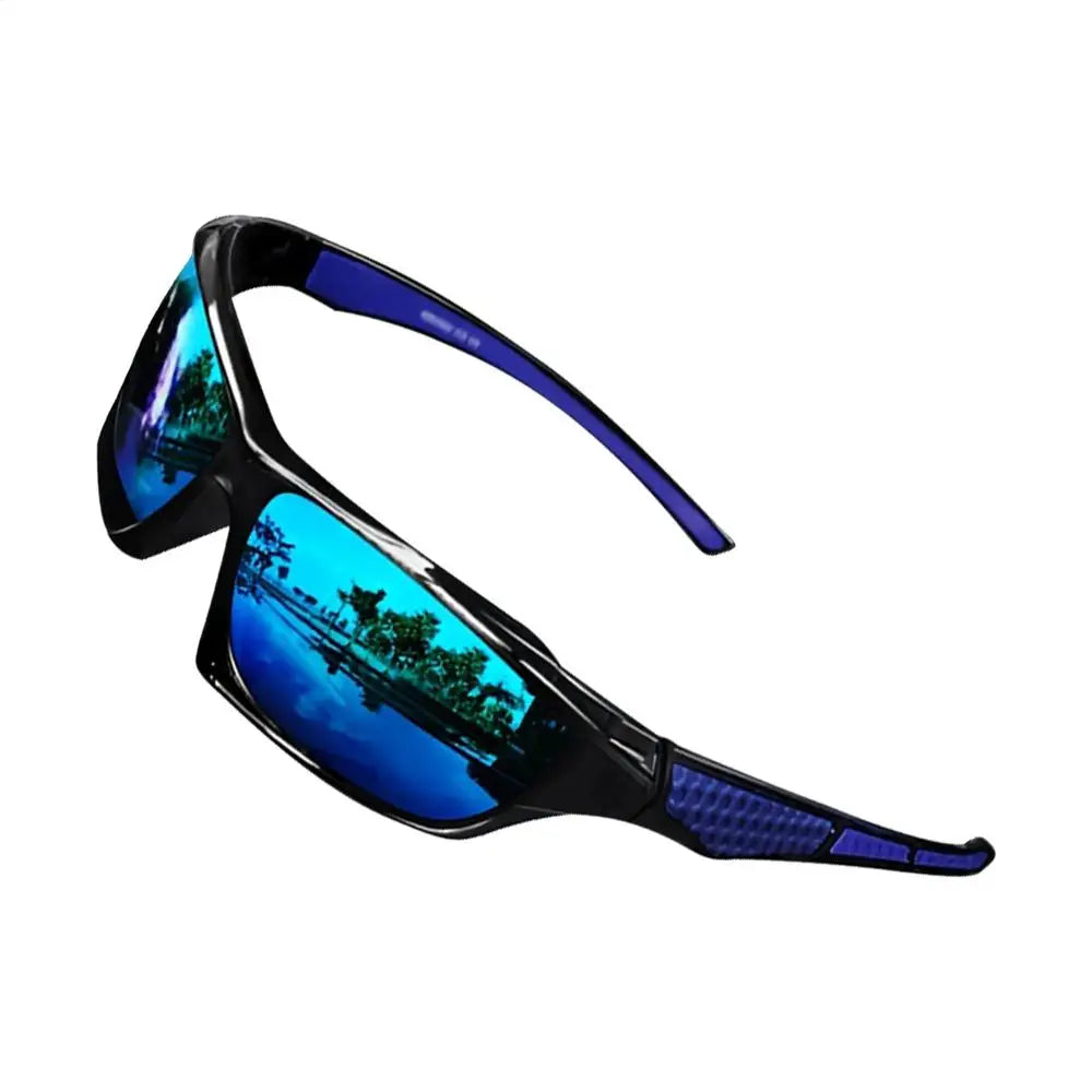 Polarisierte Sonnenbrille für Herren, umfassender Schutz, Sonnenbrille, bequemer, leichter Rahmen, Sportbrille zum Fahren, Angeln