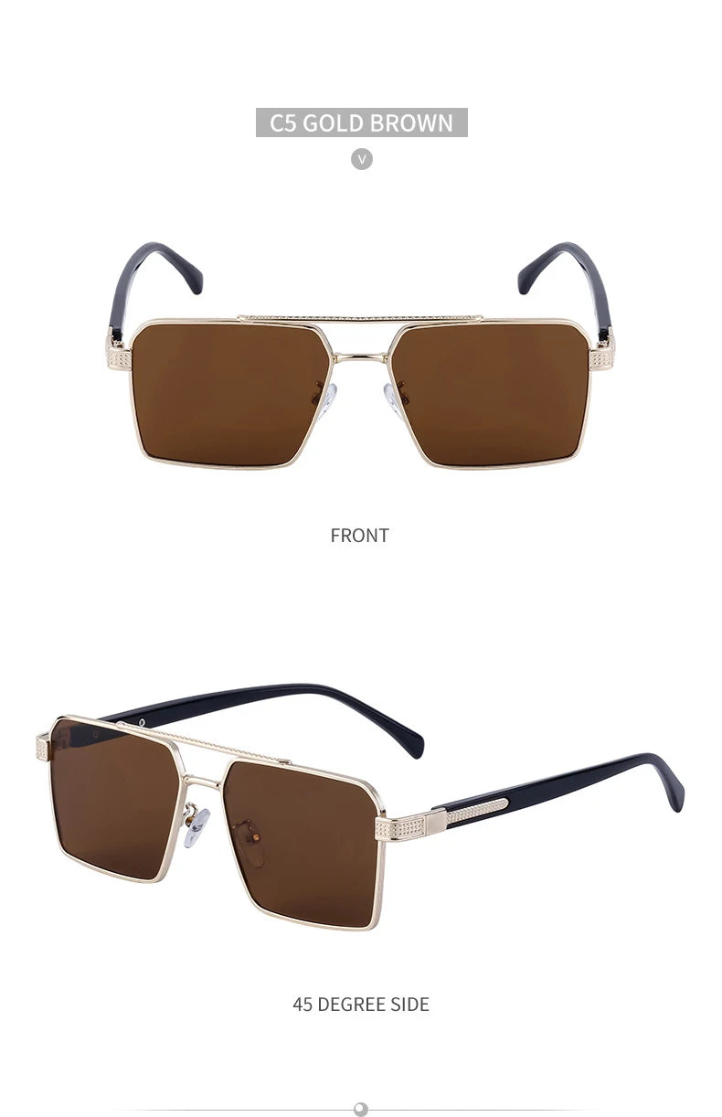 2023 quadratische Sonnenbrille für Männer Luxus Sonnenbrille Frauen trend ige Vintage Mode Brille Sonne Gafas de Sol Hombre Lünette Soleil Femme