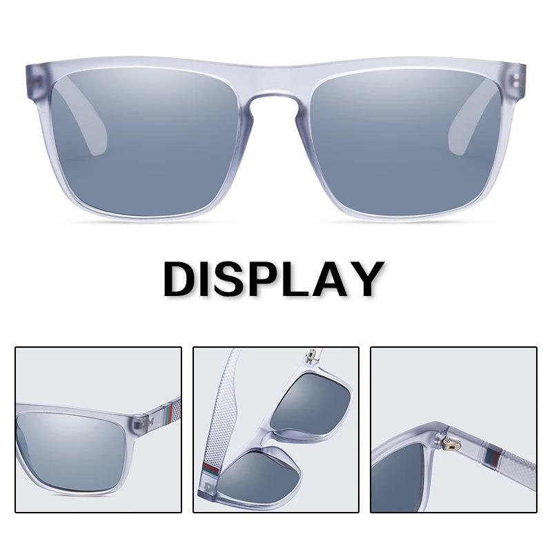 Mode Quadrat Vintage polarisierte Sonnenbrille Männer Frauen Retro fahren Angeln Sonnenbrille UV400 Brillen
