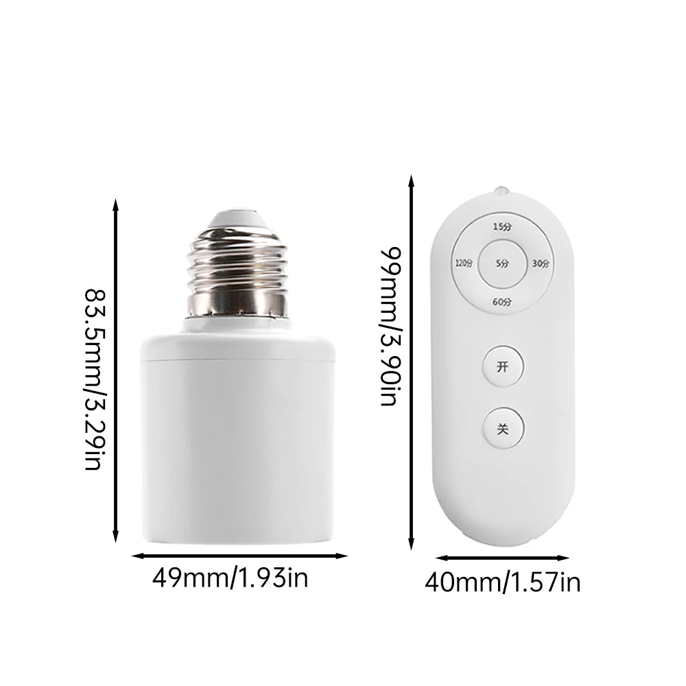 AC110-240V Intelligente E27-Lampensockel-Fernbedienung/5,8 G Radar Sensing-Lampenfassungskonverter für LED/Energiesparend/Glühlampe