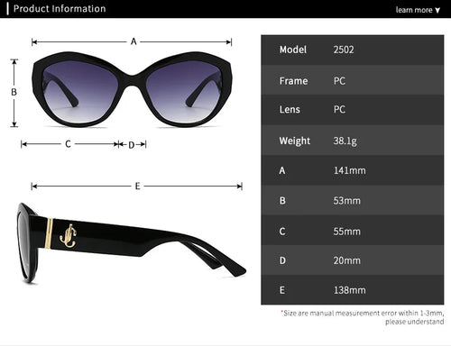 2025 neue Moderne Sonnenbrille Frauen Männer Ins Internet Celebrity Modell Cat Eye Sonnenbrille Weibliche Klassische Goggle Gafas De Sol UV400