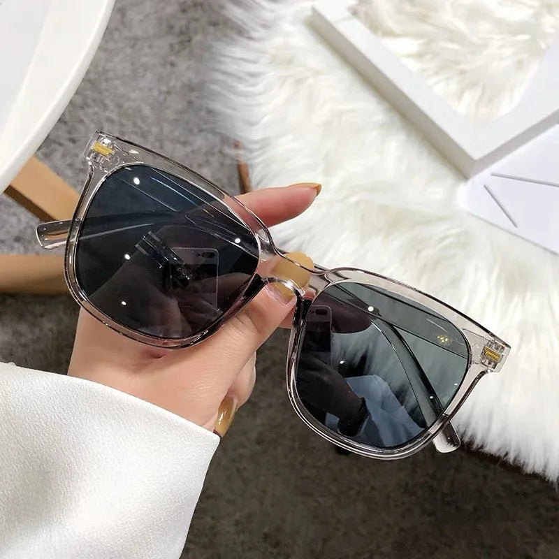 Sommer Quadratische Sonnenbrille für Dame Mode Trendy Stil Sonnenbrille Vintage Shades Brille UV400 Schutz Streetwear Brillen
