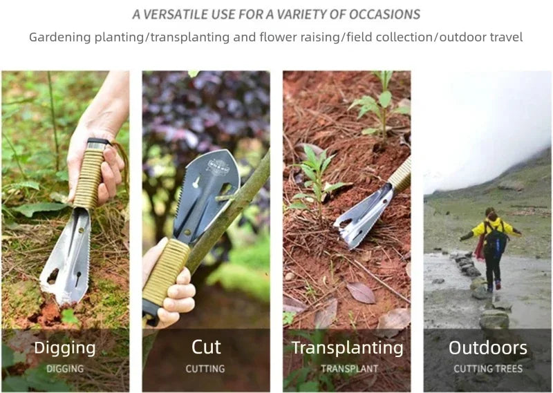 Multifunktionale Garten Schaufel Sägezahn Hex Wrench Graben Kelle Messer Speer Garten Bonsai Spaten Werkzeug Überleben Military Schaufel