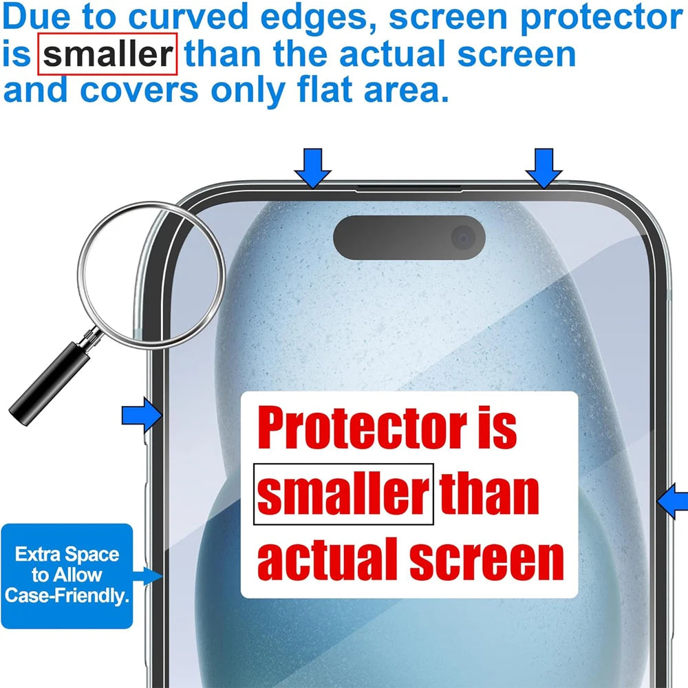 Klarglas folie für iPhone 17 16 15 Pro Max Displays chutz folie für iPhone 11 12 13 14 15 Pro gehärtetes Glas iPhone 13 Mini 16 Plus Glass