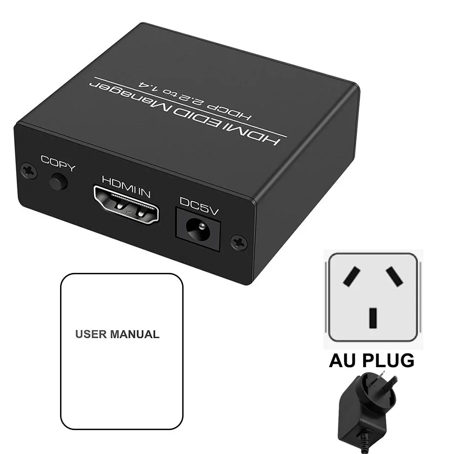 HDMI EDID Manager 4K 60Hz HDMI EDID Feeder EDID Emulator Emulation HDMI EDID Probleme Arzt HDMI 2.0 EDID Adapter Konverter