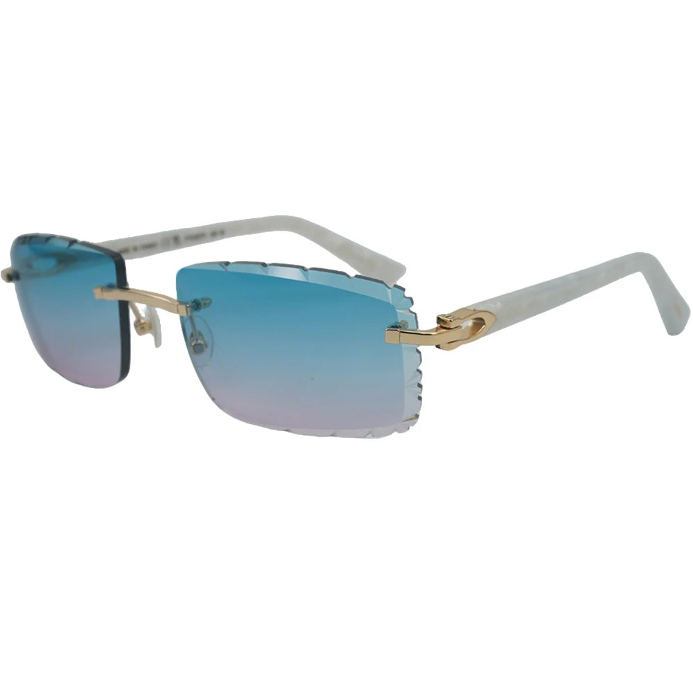 Sonnenbrille mit schlanken Metallrahmen: UV400-Schutz, trendiges Design für den täglichen und draußenbereich, schlanke Metall-Sonnenbrille
