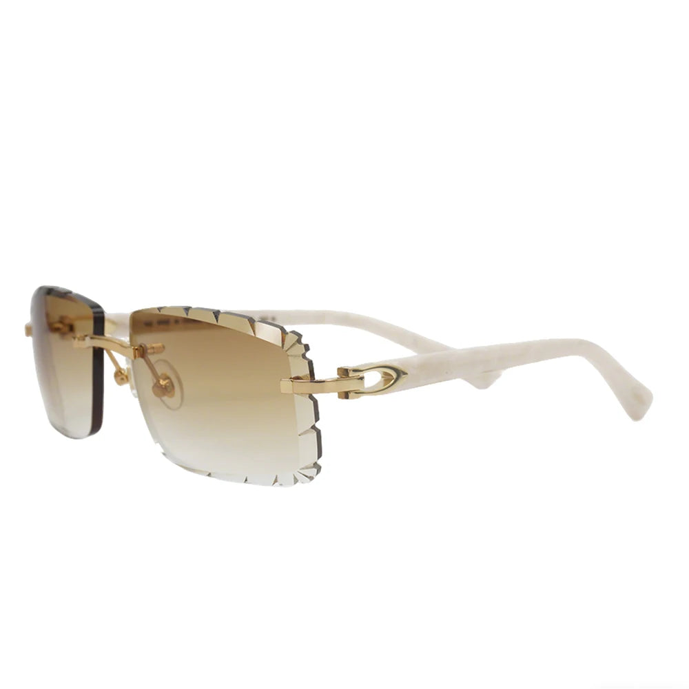 Sonnenbrille mit schlanken Metallrahmen: UV400-Schutz, trendiges Design für den täglichen und draußenbereich, schlanke Metall-Sonnenbrille