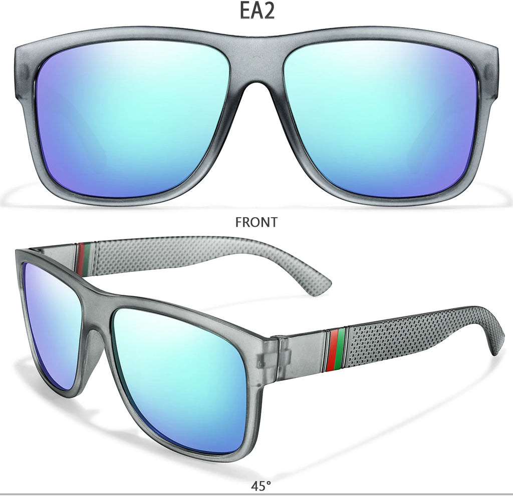 Klassische Männer Platz Polarisierte Angeln Sonnenbrille Im Freien Fahren Radfahren Laufen Brille Vintage Großen Rahmen UV400