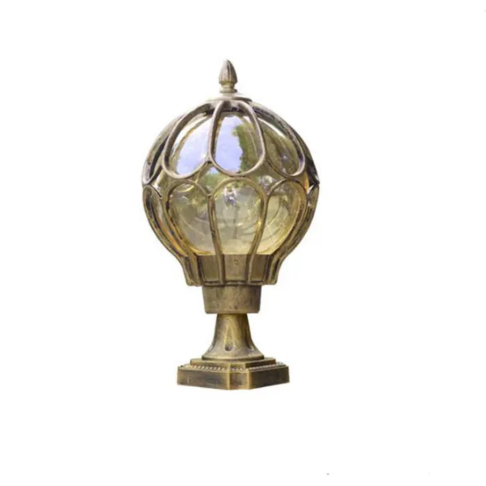 Wasserdichte Outdoor Säule Lampe, Vintage Wand Post Licht, Retro Garten Landschaft Lampe, villa led Outdoor Garten Lampe Glas Lampenschirm