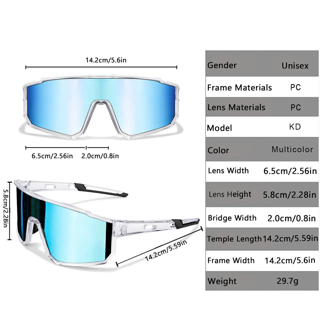Trendige Angel-Sonnenbrille für Damen und Herren, lässige, winddichte Brille mit UV-Schutz für Outdoor-Sportarten, Laufen, Radfahren