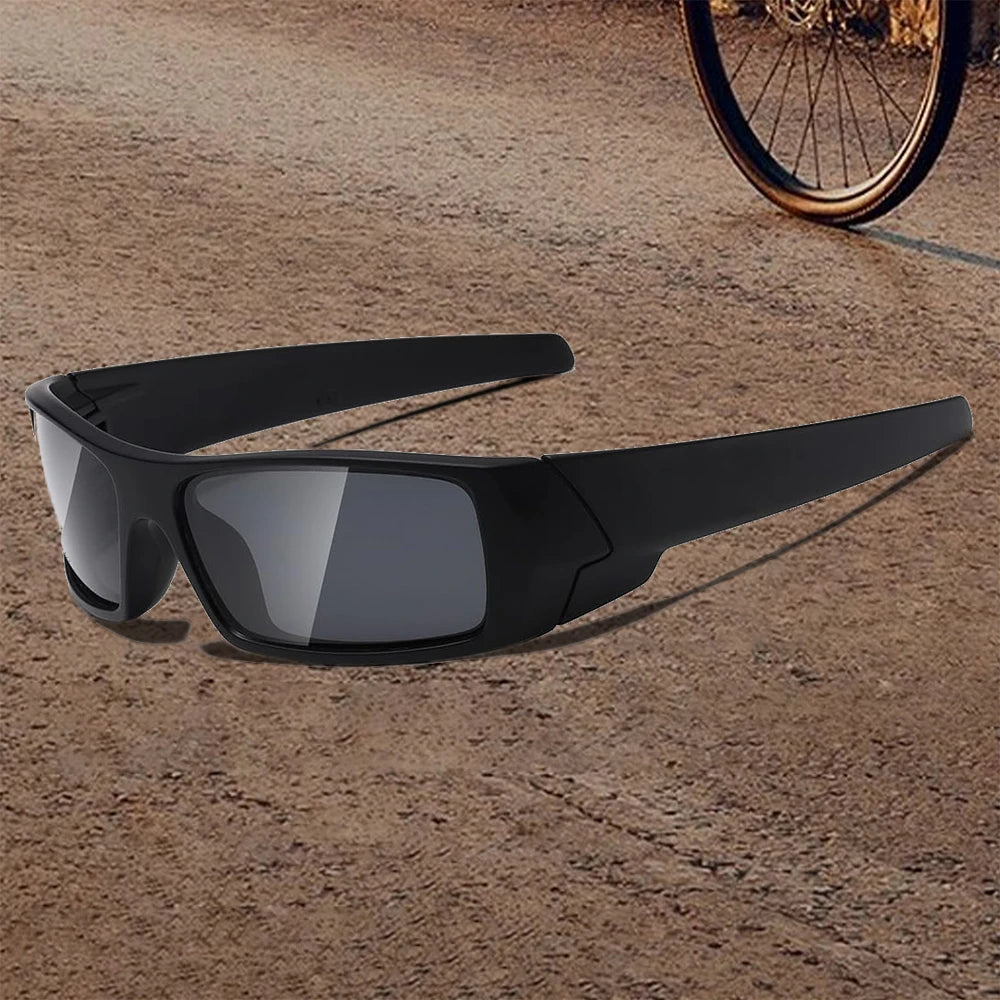 Polarisierte Sonnenbrille für Herren und Damen, Sport-Herren-Sonnenbrille, trendige Retro-Rechteck-Wickel-Vintage-UV400-Augenschutz