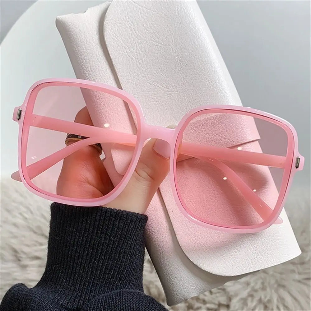 Übergroße Sonnenbrille für Frauen Luxus Vintage quadratische Sonnenbrille klassische UV400 Big Frame Lady Brillen