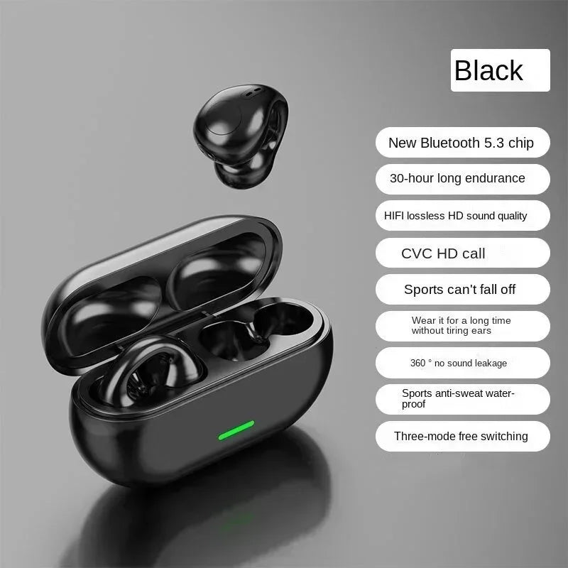 Neue Original T75 Knochenleitung Drahtlose Bluetooth 5,3 Kopfhörer Sport Kopfhörer HiFi Sound Qualität Wasserdichte TWS Headset